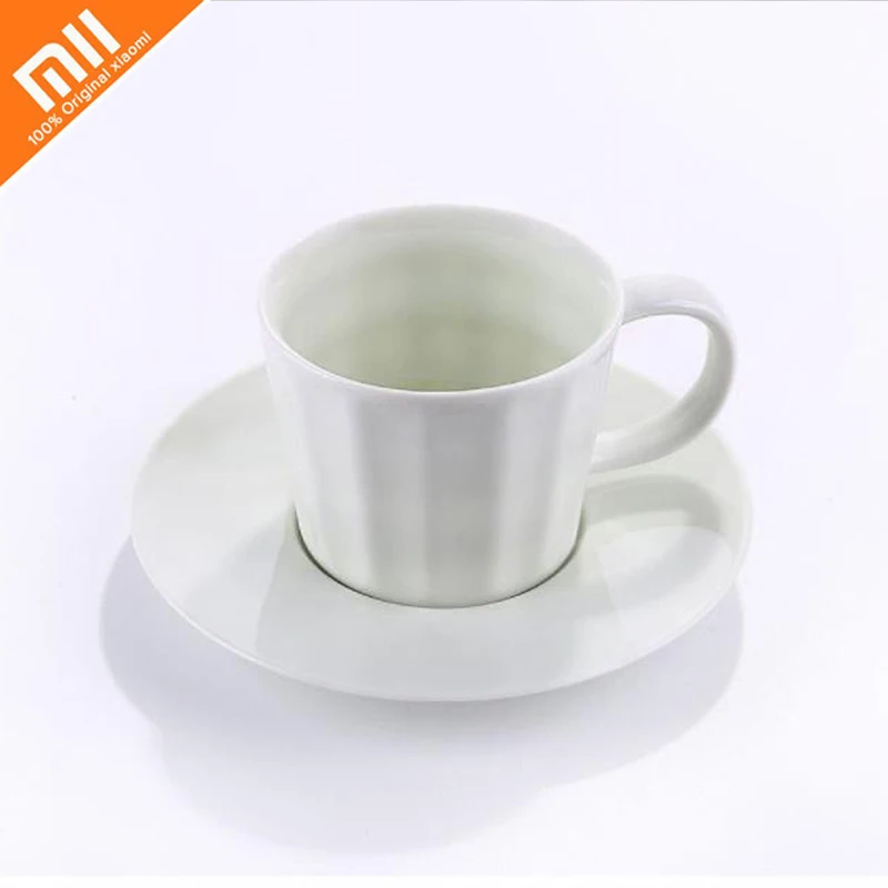 

Original xiaomi mijia quality light coffee cup exquisite ceramic porcelain cup with coaster cup holder coffee shop