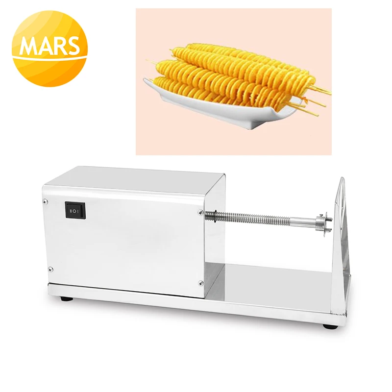 Special Price Commercial Use Electric Potato Twister Cutter 110V 220V Tornado Potatoes Slicer Spiral French Fries Chips Maker Cutting Machine
