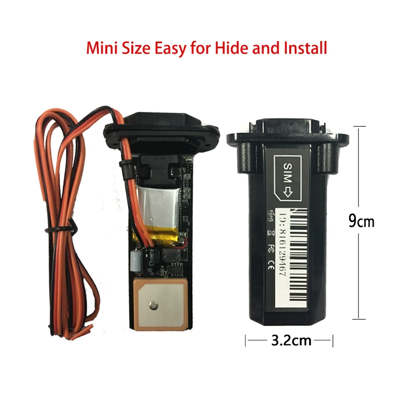 Mini Waterproof Builtin Battery GSM GPS tracker ST-901 for Car motorcycle vehicle tracking device with online tracking software