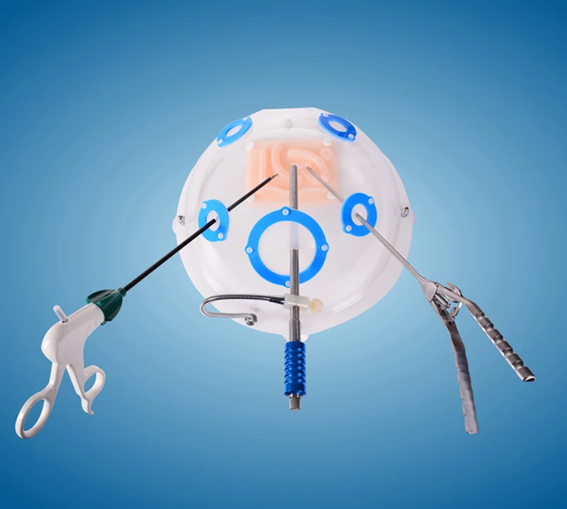

Panoramic laparoscopic surgery Simulator Transparent training box 30 Degree camera Lens Training Module + 4 pcs instruments Y