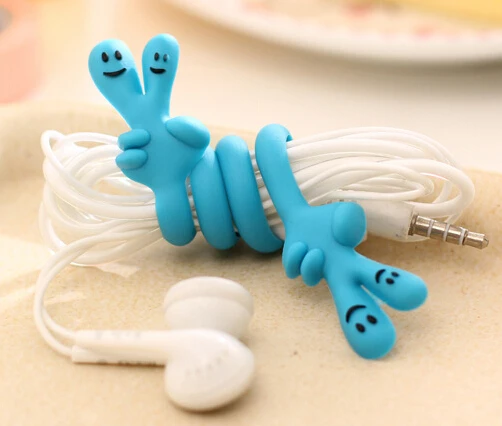 

[YYYYAAAA] Various palm bent fingers lovely finishing headphone cable power line table clean cartoon