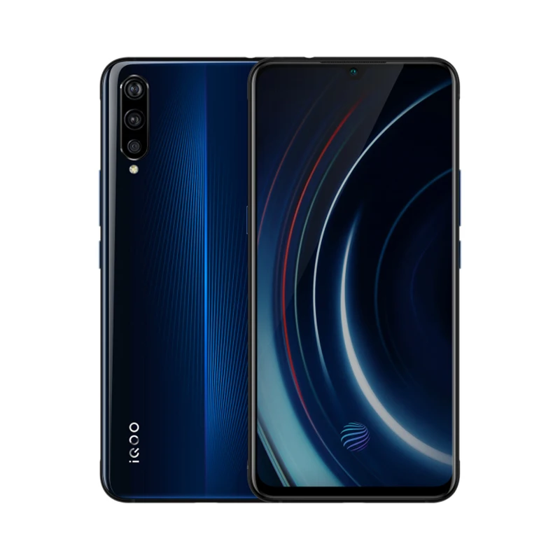 Оригинальный мобильный телефон Vivo iQOO 6,41 "AMOLED 6G/8G/12G ram 128G/256G Snapdragon 855 Octa Core Android 9 4000 mAh NFC Смартфон