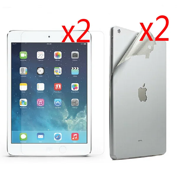

2 Sets New LCD Clear Full Body Films Front and Back Screen Protector Film Guards For Apple iPad Air iPad5 5 Air2 2 iPad6 6 9.7