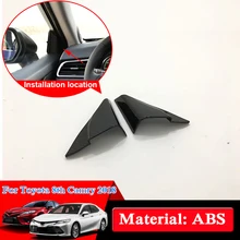 QCBXYYXH Автомобильный дизайн ABS хром внутренняя Треугольники пайетки внутреннего украшения охватывает наклейки для автомобиля Toyota 8th Camry