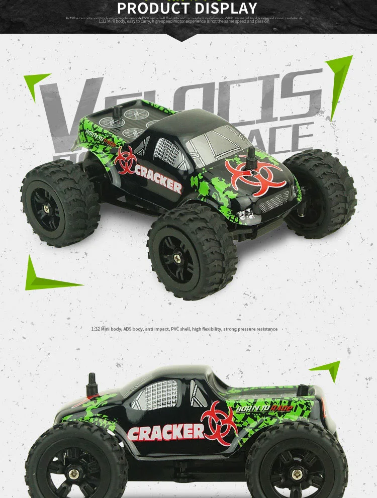 Новые virhuck 1:32 Масштаб Rc Monster Truck дистанционного Управление колясок большое колесо внедорожник