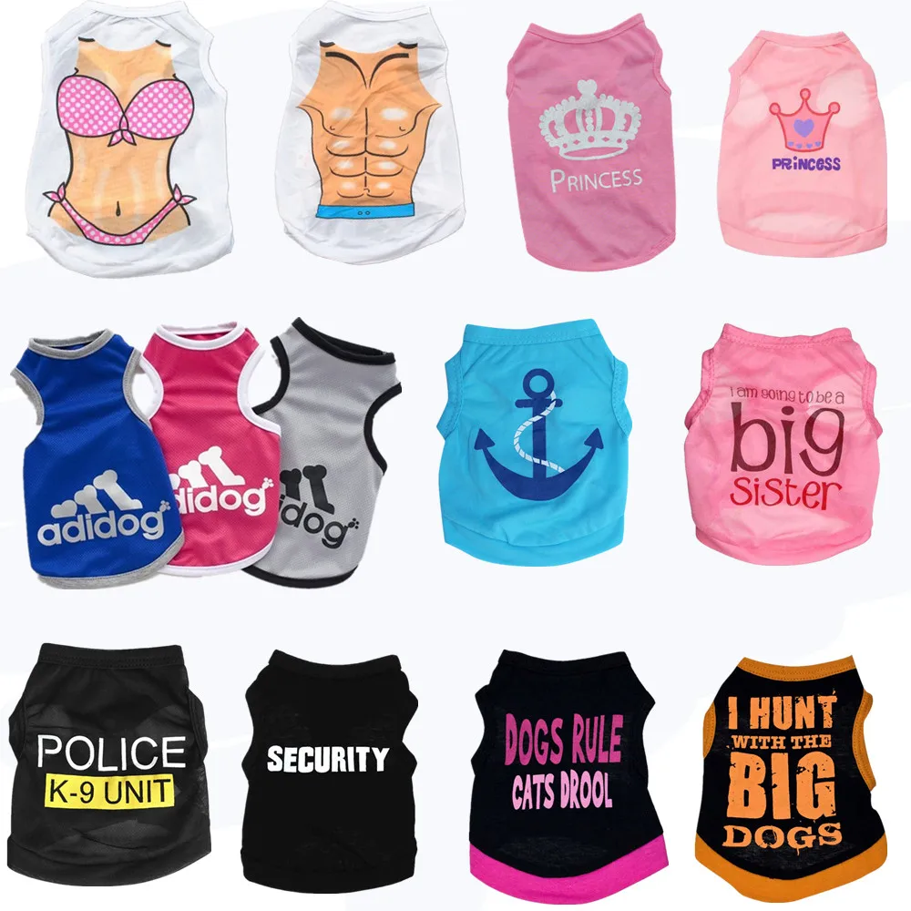 

Pet dog clothes randomly shipped pet T-shirt puppy clothes dog T-shirt dog clothes puppy coat clearance sale random delivery
