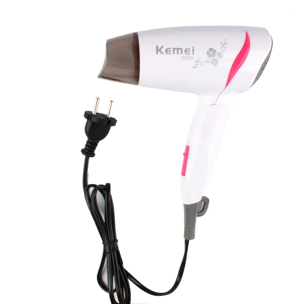 

Mini Travel Hairdryer Foldable Handle Electric Hair Dryer White Professional Blow Dryer Bathroom Household Hair Care #242111