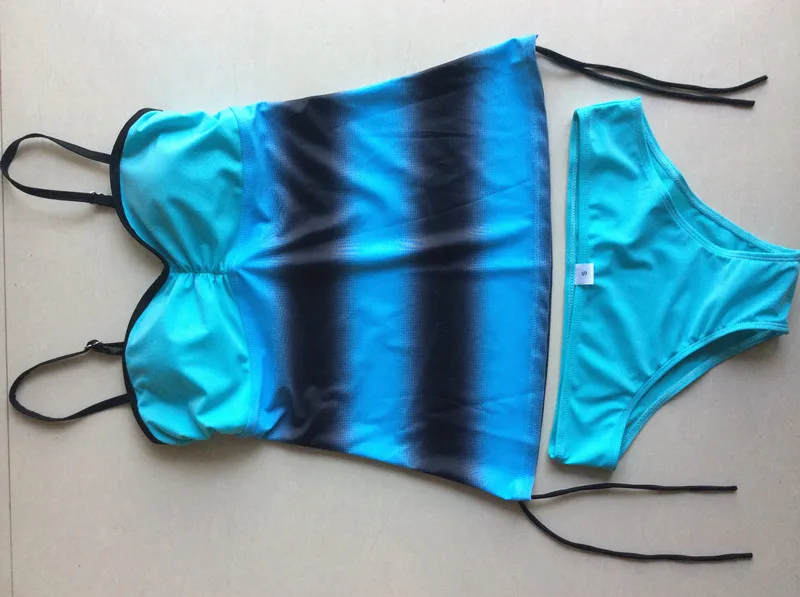 Tankini Sets With shorts 2018 Summer Women Two Pieces Swimwear Retro Print Bathing Suits Bikini Push Up Swimsuits Plus Size 5XL