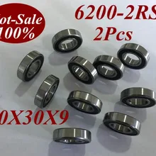 2 шт. 6200RS 6200 2RS 6200RZ 6200-2RZ 6200-2RS 10X30X9 мм миниатюрный шарикоподшипник с скейтборд самокат скейт роликовый подшипник