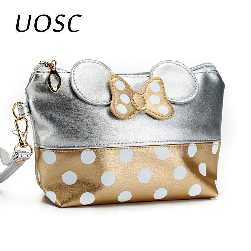 UOSC التجميل حقيبة الكرتون القوس حقيبة مستحضرات تجميل النساء سستة اليد عقد المكياج يد المنظم كيس التخزين غسل الزينة أكياس UOSC التجميل حقيبة الكرتون القوس حقيبة مستحضرات تجميل النساء سستة اليد عقد المكياج يد المنظم كيس التخزين غسل الزينة أكياس