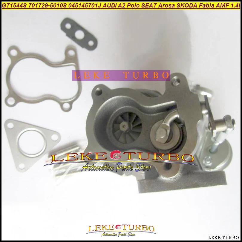 GT1544S 701729 701729-5010S 045145701J Turbo For AUDI A2 For VW Polo Lupo For SEAT Arosa Cordoba For SKODA Fabia 99-05 AMF 1.4L