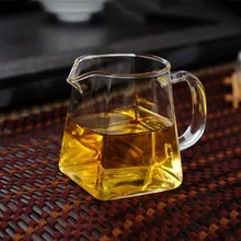 Квадратная жаростойкая ярмарка чашка анти-горячая чашка для подачи воды домашняя посуда для напитков офис домашний бар подарок сок вино Кофе Ресторан