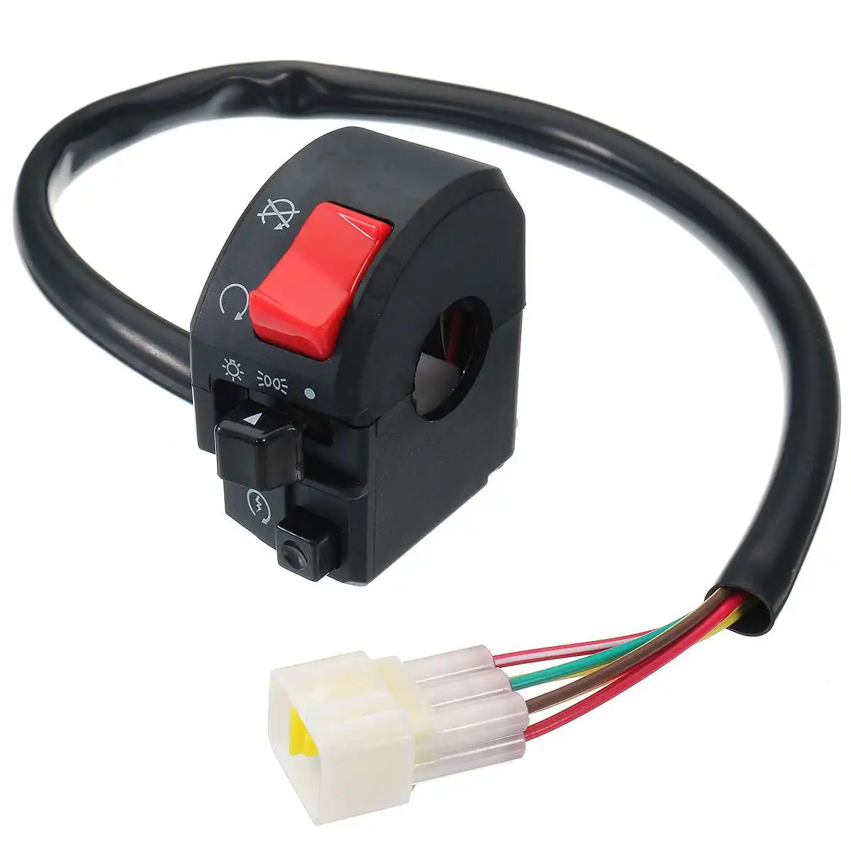 7/8" Motorcycle Switches Motorbike Horn Button Turn Signal Electric Fog Lamp Light Start 22mm Handlebar Controller Switch
