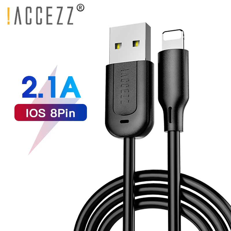 ACCEZZ TPE usb зарядный кабель освещение для IPhone X XS MAX XR зарядное устройство Шнур для Apple Phone 8 7 6 6S Plus Зарядка Синхронизация данных