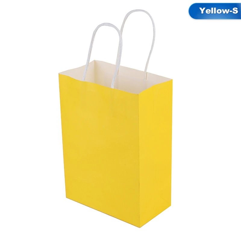 1 шт Роскошные вечерние сумки Подарочный пакет из крафт-бумаги с ручками перерабатываемый мешок Лута 8 цветов - Цвет: YW