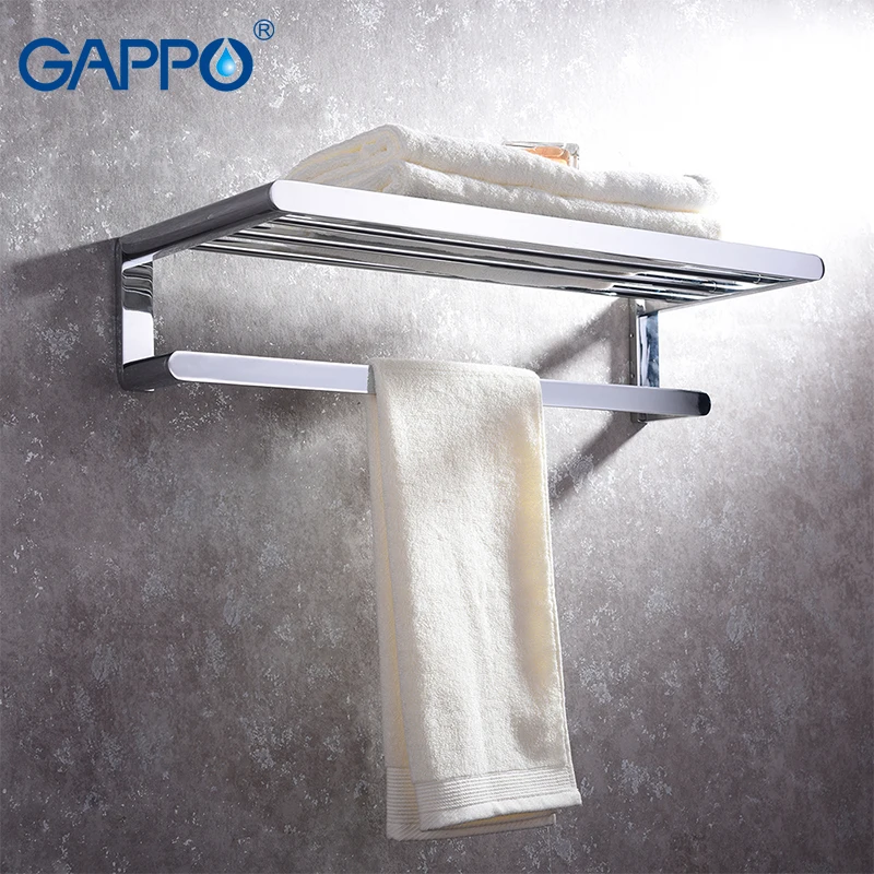 

GAPPO Towel Bars bath hardware accessories stainless steel towel rack wall mounted bathroom towel holder hangers
