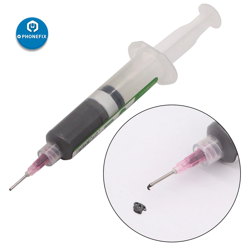 RELIFE RL-403 BGA Solder Paste Flux Syringe 10CC 183 degrees Sn63 20-38um no-clean Soldering Paste stainless steel mig wire