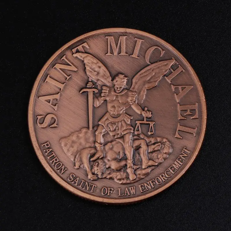 Памятная монета Америка полиция Нью-Йорк коллекция Святого Майкла художественные подарки сувенирные монеты