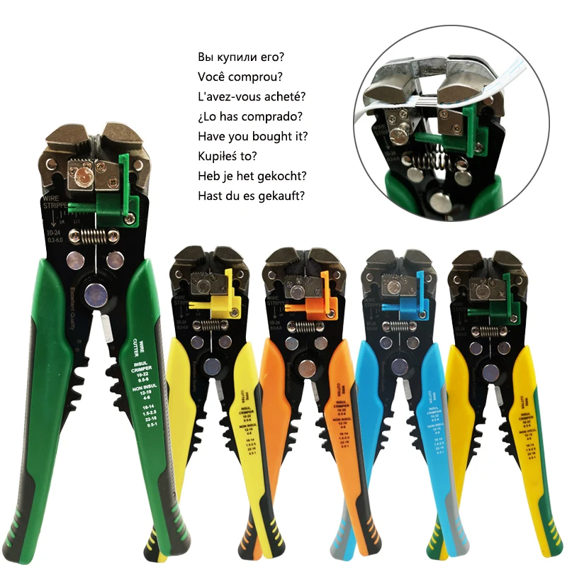 

Multifunctional automatic stripping pliers Cable wire Stripping crimping tools Cutting Multi Tool terminal Pliers Hand tools D3