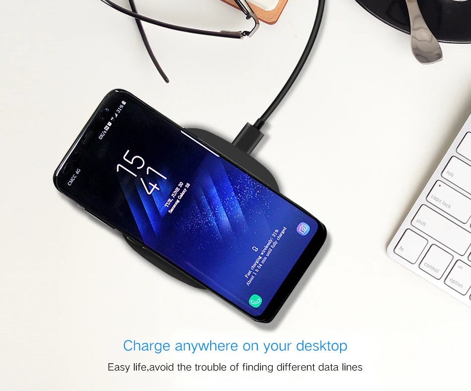 Qi Беспроводное зарядное устройство 10 Вт для samsung Galaxy S8+/S8/Note8/S7/S7edge, для ipone X/iphone 8 и многое другое