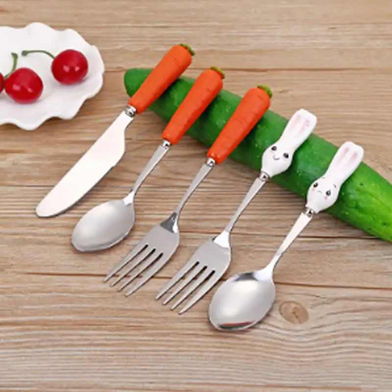 Genuine Fred SNACK RABBIT Nesting Kids Utensils, Fiji