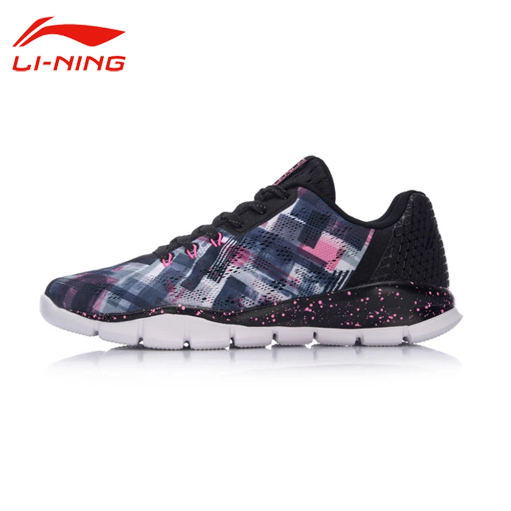 

Li-Ning Women's Quick XT Running Shoes Breathable Cushioning LiNing Sneakers Light Sports Shoes Li Ning ARKM026