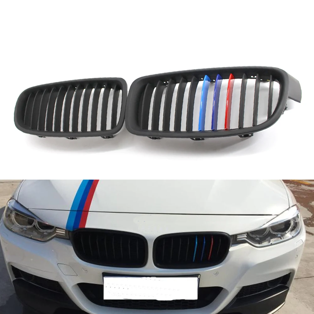 Передняя ножная решетка матовая черная M-Color для BMW F30/F31 седан/вагон 12-17 |