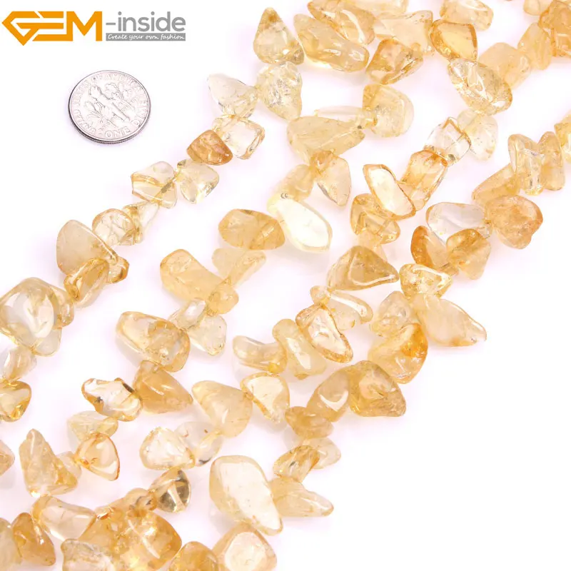 

Gem-inside Yellow Crystal Stick Chips Citrines Beads For Jewelry Making 10x14mm,13mm--18mm 15inches DIY Jewellery