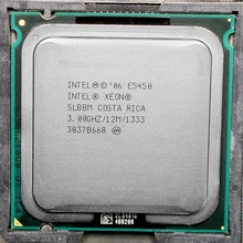 E5450 Processor INTEL XEON E5450 SLBBM SLANQ CPU (3.0GHz/12MB/1333MHz/Quad Core)close to LGA775 Q9650 work on 775 motherboard