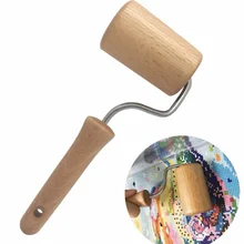 Твердая деревянная Скалка деревянный ролик кондитерских изделий и пиццы ролик для выпечки штифт для торта инструменты