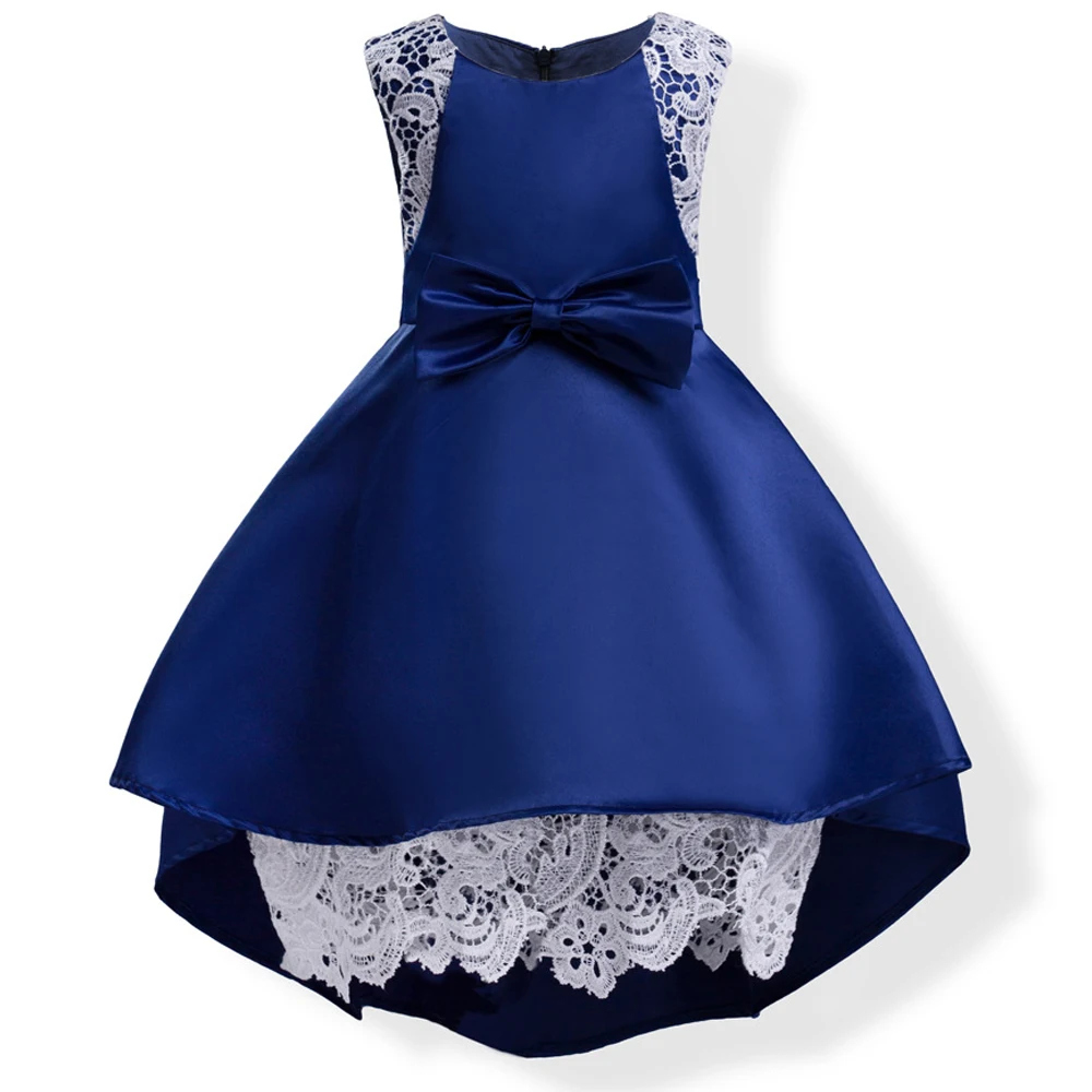 Летнее Детское элегантное платье принцессы без рукавов с бантом; платья для маленьких девочек; Детский костюм; вечерние платья для девочек и свадьбы