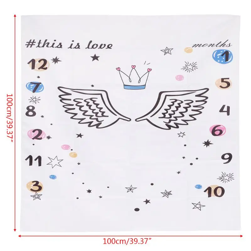 

Baby Photography Photo Background Cloth Floral Wings Cartoon Cute Decoration Newborn Blanket Hanging Birthday JAN-30