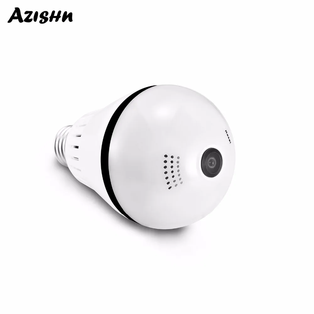 Панорамная IP-камера AZISHN с объективом рыбий глаз 360 градусов 960P/1080P Wi-Fi |