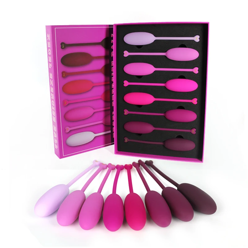 LOVETIME 8PCS EGG Silicone Smart Ball Kegel Exercise Ball Vagina Tighten Exercise Beads Vaginal Geisha Ball Sex Toy For Women 1