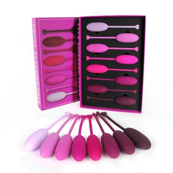 LOVETIME 8PCS EGG Silicone Smart Ball Kegel Exercise Ball Vagina Tighten Exercise Beads Vaginal Geisha Ball Sex Toy For Women
