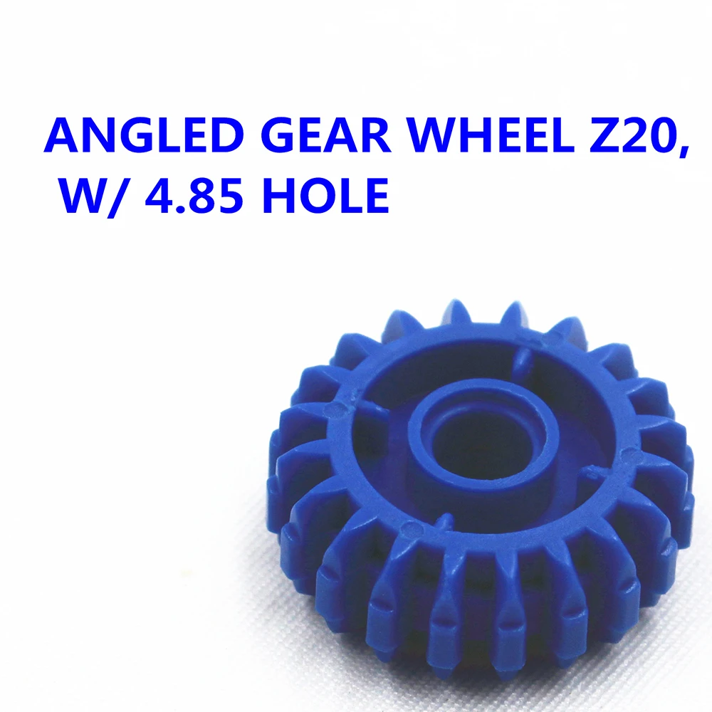 MOC Technic 10pcs Technic ANGLED GEAR WHEEL Z20, W/ 4.85 HOLE compatible with lego MOC6224999