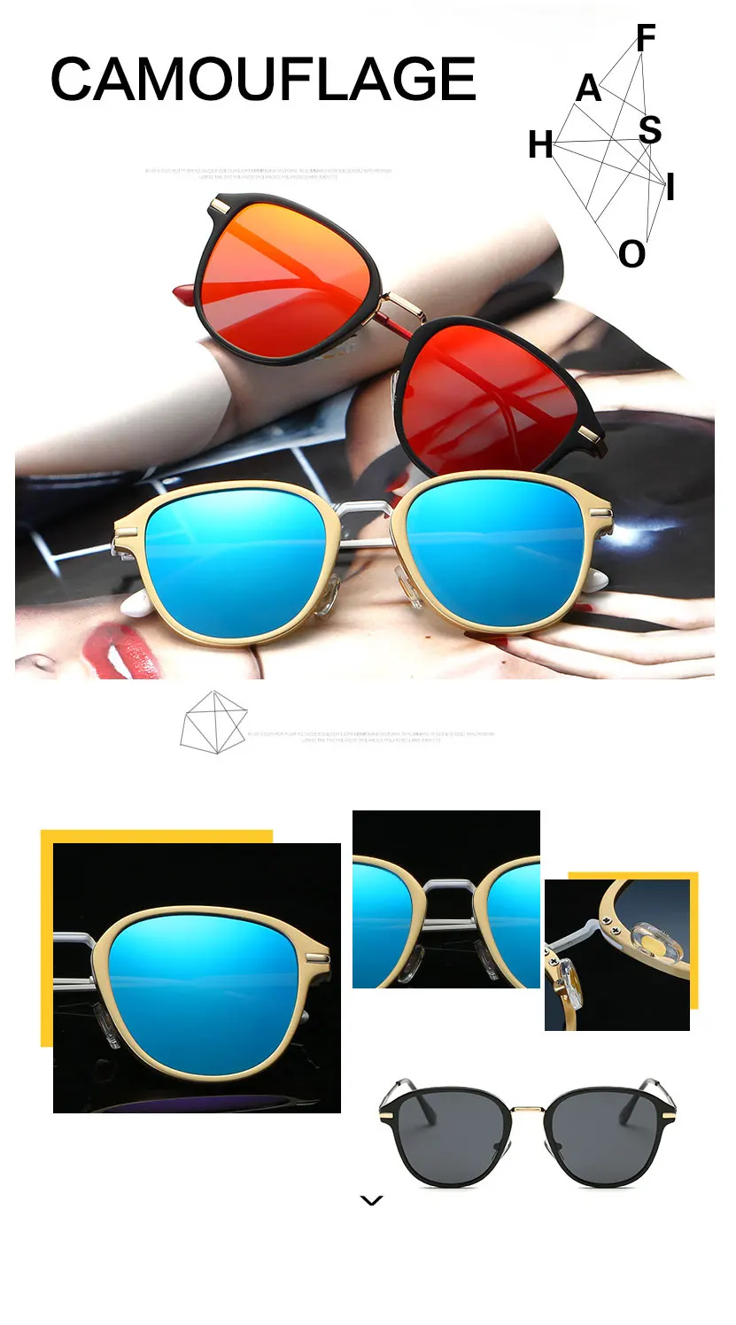 SIMPRECT поляризованных солнцезащитных очков Для женщин квадратное зеркало UV400 Высокое качество солнцезащитные очки Винтаж бренд люнет De Soleil Femme