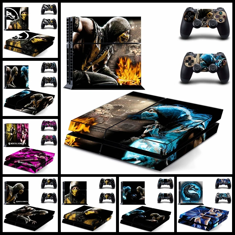 Us 759 5 Offvinyl Mortal Kombat 10 Mortal Kombat X Game Cover For Ps4 Skin Sticker For Ps4 Playstation 4 And 2 Controller Skins Decals In Stickers