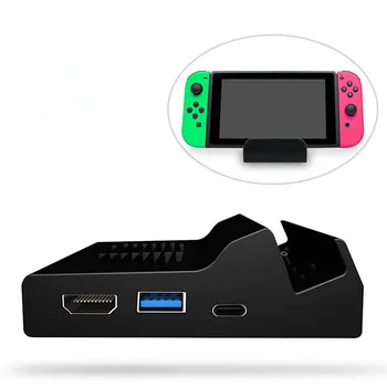 

Portable HDMI TV Replacement Dock Cooling Stand For Nintendo Switch DIY Heatsink Cooling Dock For NS Switch