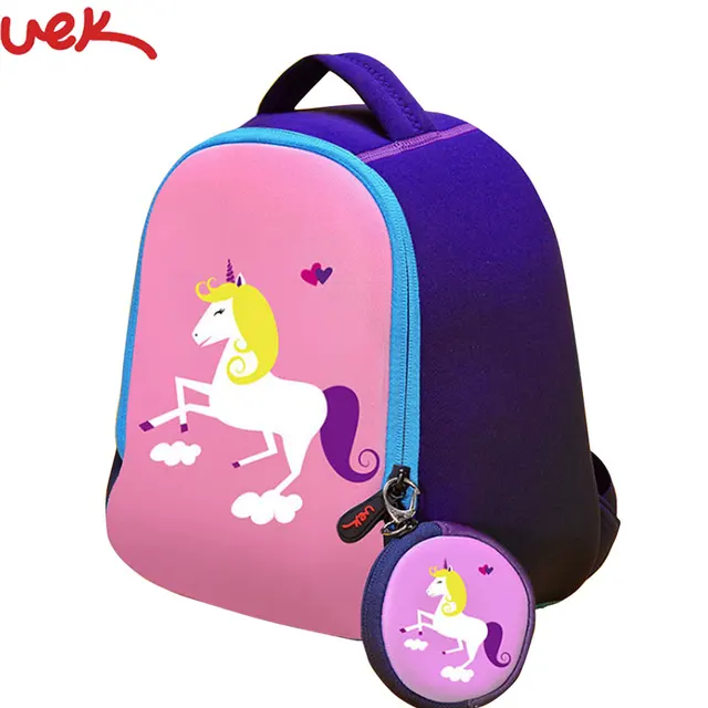 unicorn printing children backpack
