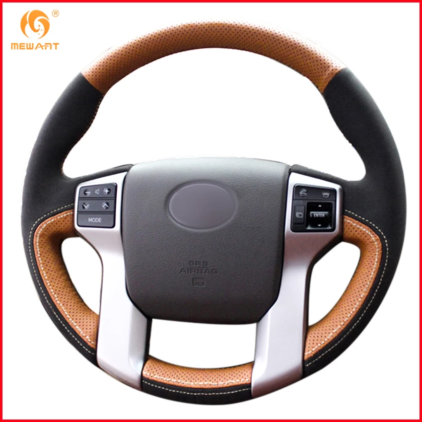 Для Toyota Land Cruiser Prado 2010 2015 Tundra 2013 2017 Tacoma 2011 2016 аксессуары из натуральной кожи|car steering