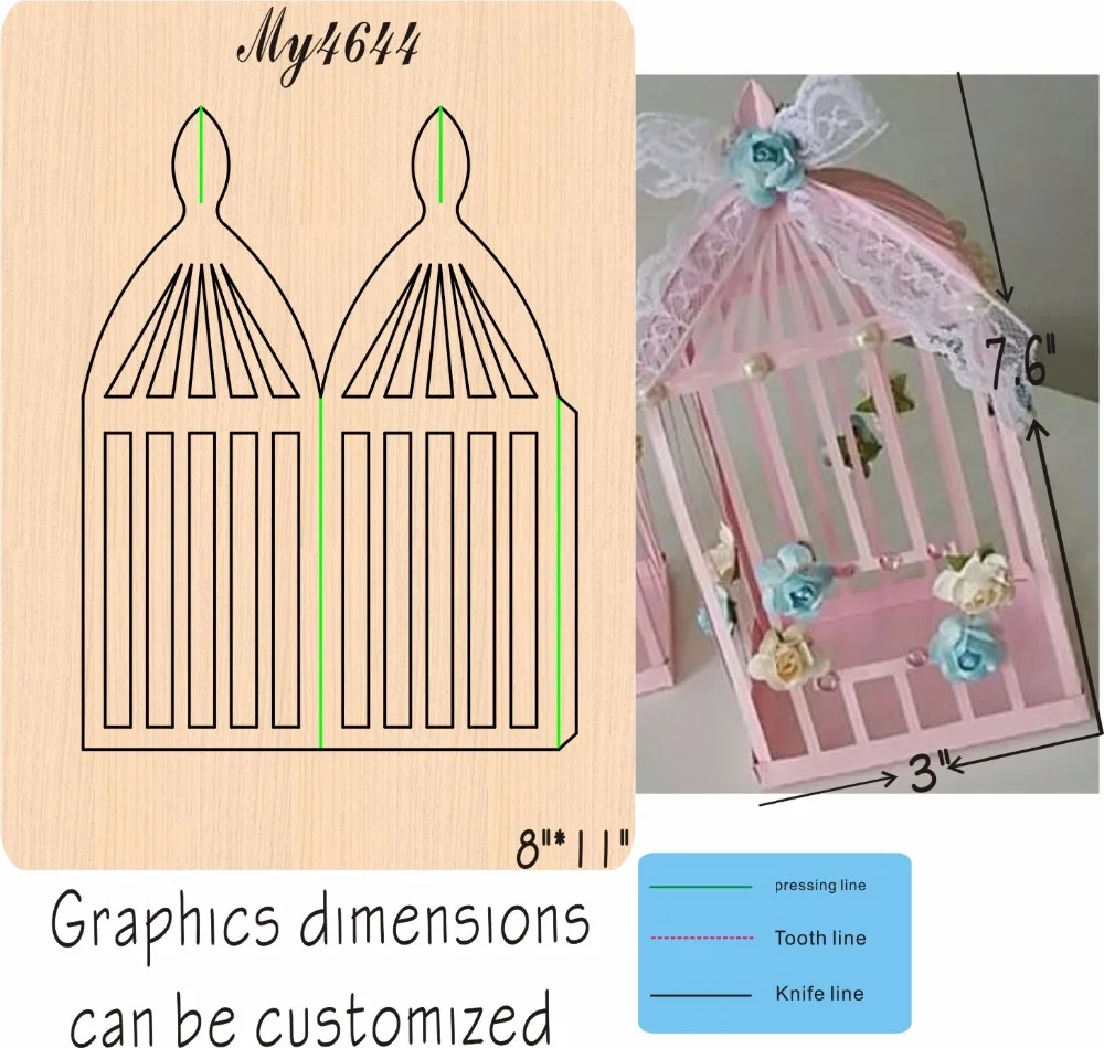 

Box 7 Wooden die New Compatible MY The details are size mold, graphic size,