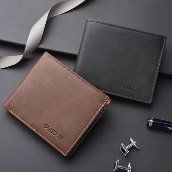 

Top 2019 ultra-thin Short Sequined Men Wallets with Coin Bag Roomy Purse Man Wallet Male Small Money Dollar Slim Card Purse