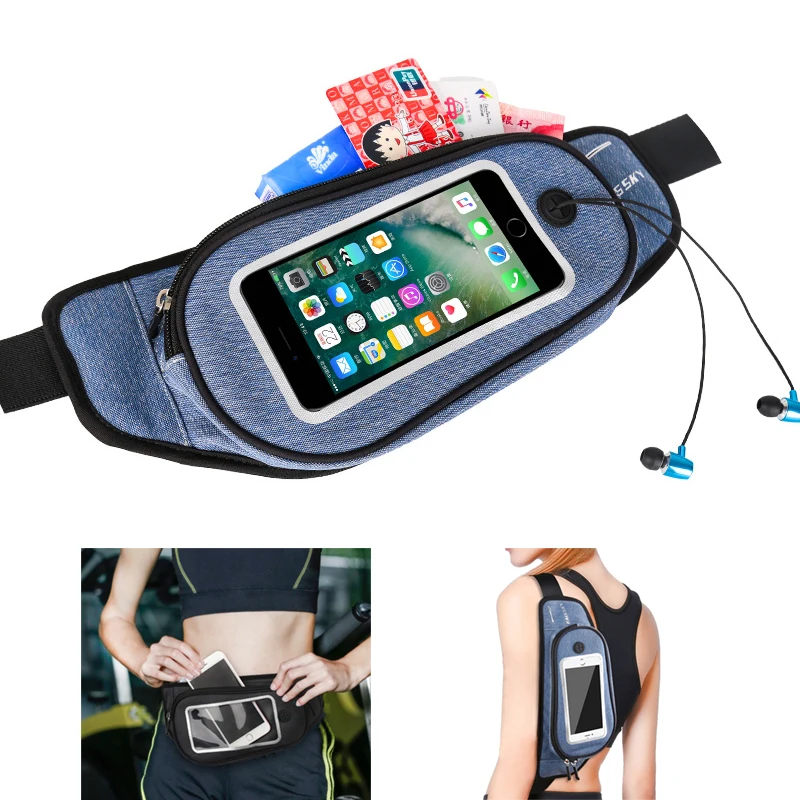 Running Waist Bag Waterproof Phone Container Jogging Hiking Belt Belly Bag Women Gym Fitness Fanny Pack Lady Sport Accessories