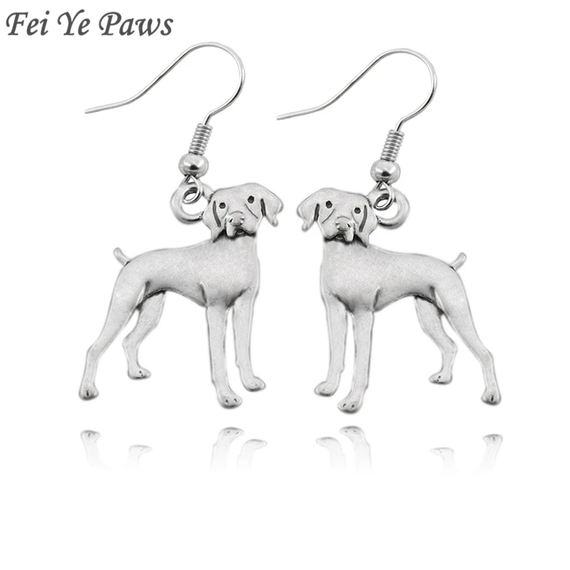Vintage Silver Vizsla German Shorthaired Pointer Dog Charm Long