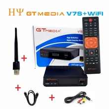 30 قطعة/الوحدة الأصلي GTMEDIA V7S HD DVB S2 HD استقبال الأقمار الصناعية دعم PowerVu Biss مفتاح Newcamd youالاباحية كامل HD 1080P