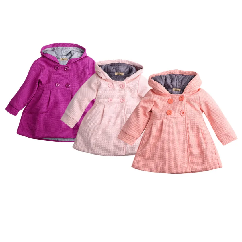 

Pudcoco 0-3Y Toddler Baby Girls Winter Warm Trench Coat Hooded Outerwear Jacket Clothes Fashion SS