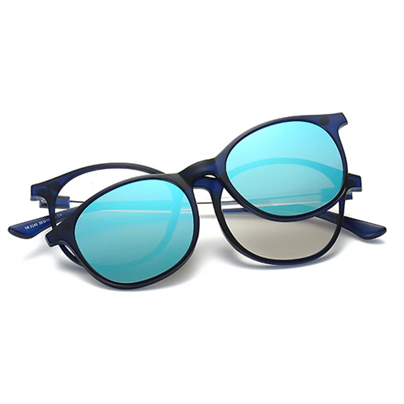 Belmon, оправа для очков, для мужчин и женщин, с поляризованным зажимом, солнцезащитные очки, магнитные очки, мужские, для вождения, по рецепту, оптические, RS494 - Цвет оправы: RS494 C06