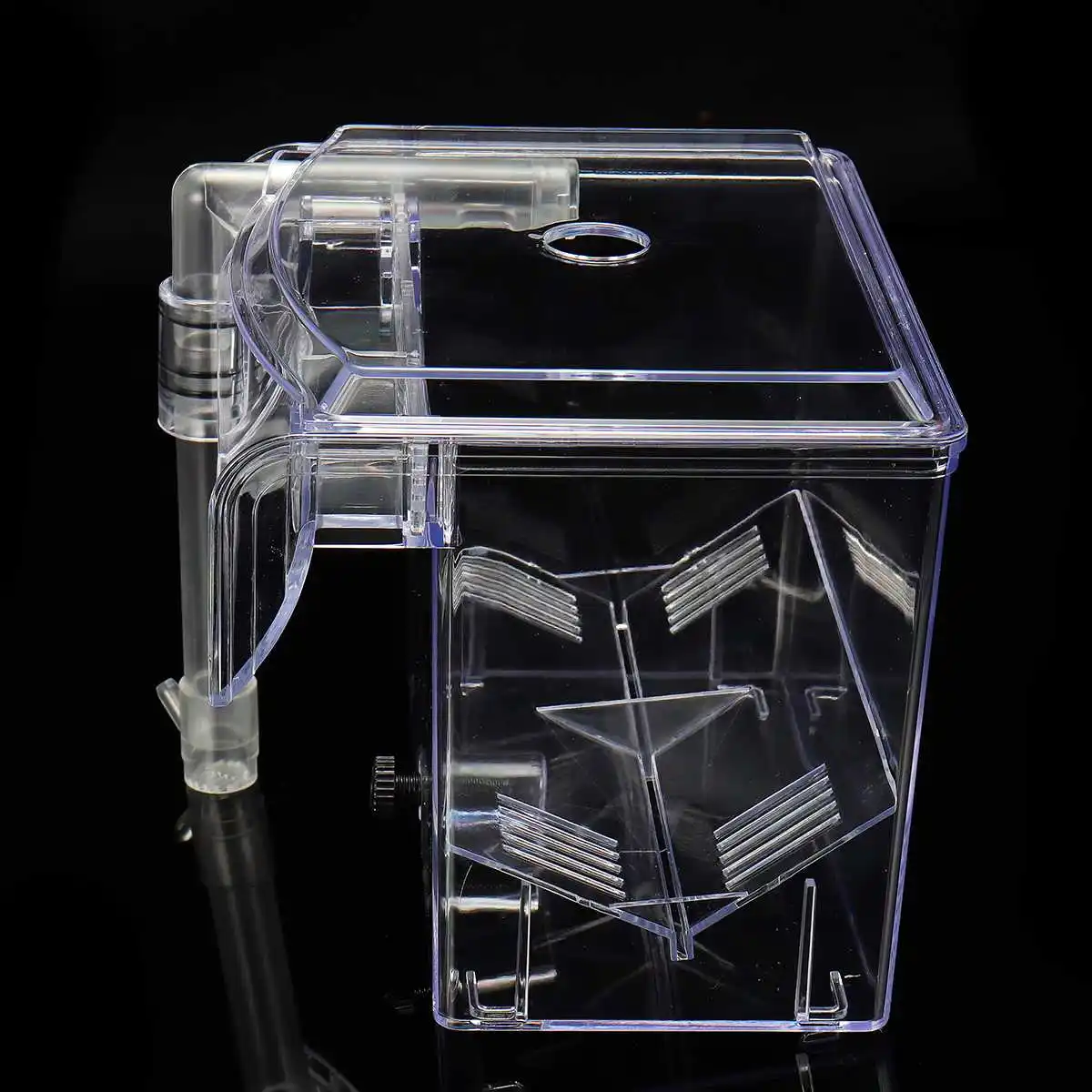Прозрачный аквариум инкубатор для размножения дом аквариум инкубатор прозрачный заводчик изоляция подвесная коробка рептилия, черепаха клетка насос