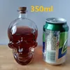 1pcs Classic Glass Skull Bottle Creative Crystal Skull Vodka/Wine Bottle 180ML/350ML Presonalized Halloween Hip Flasks ► Photo 3/6